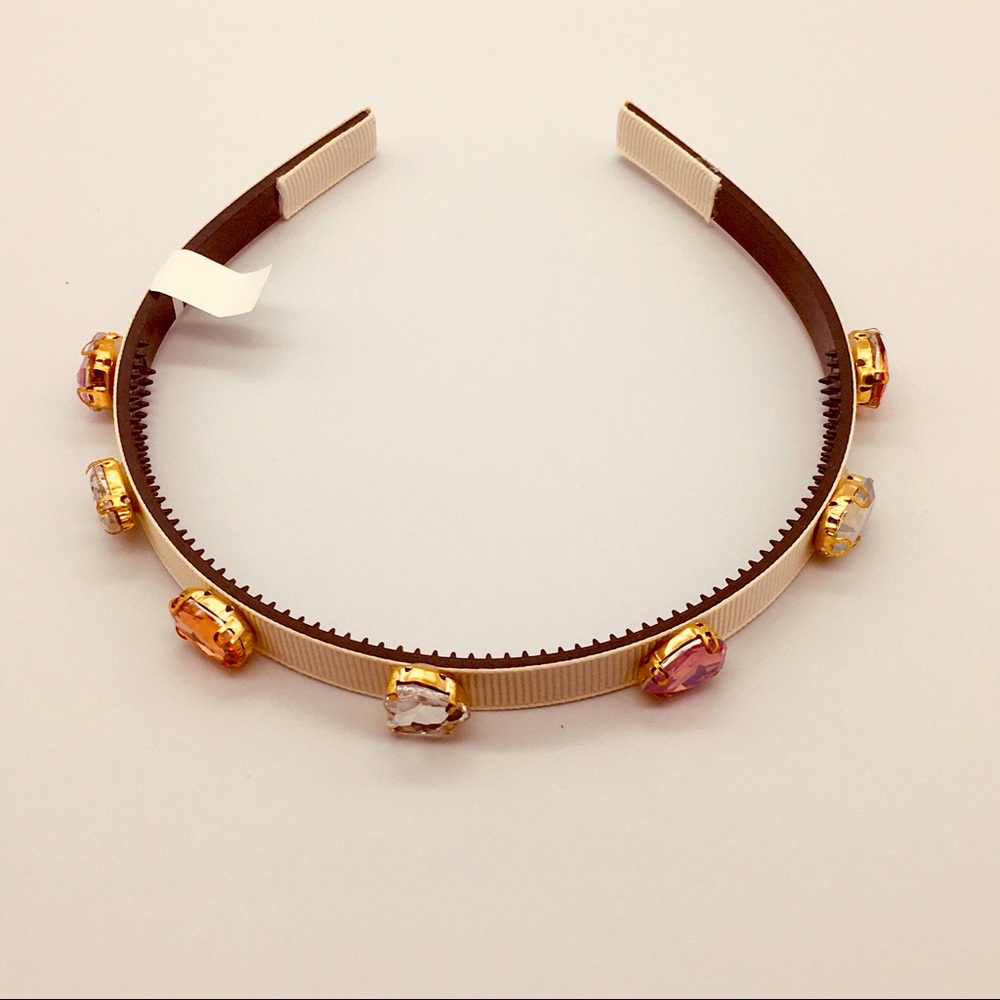 Hair loops headband with sparkling gemstone